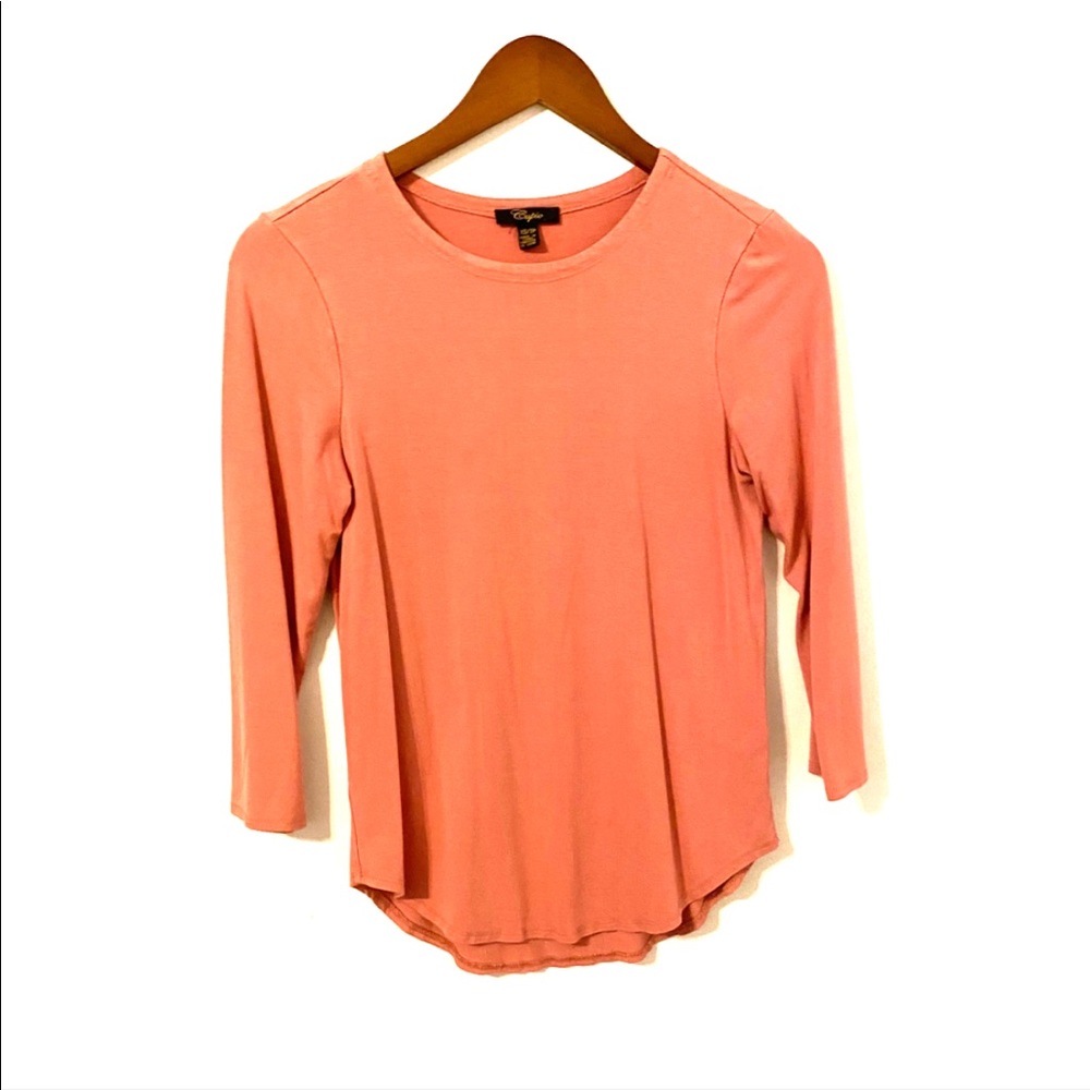 Dusty pink 3/4 sleeve tshirt XS